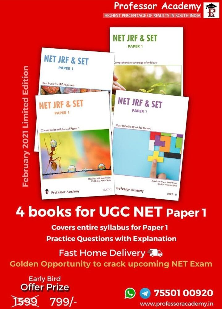 4 books for UGC NET Paper 1